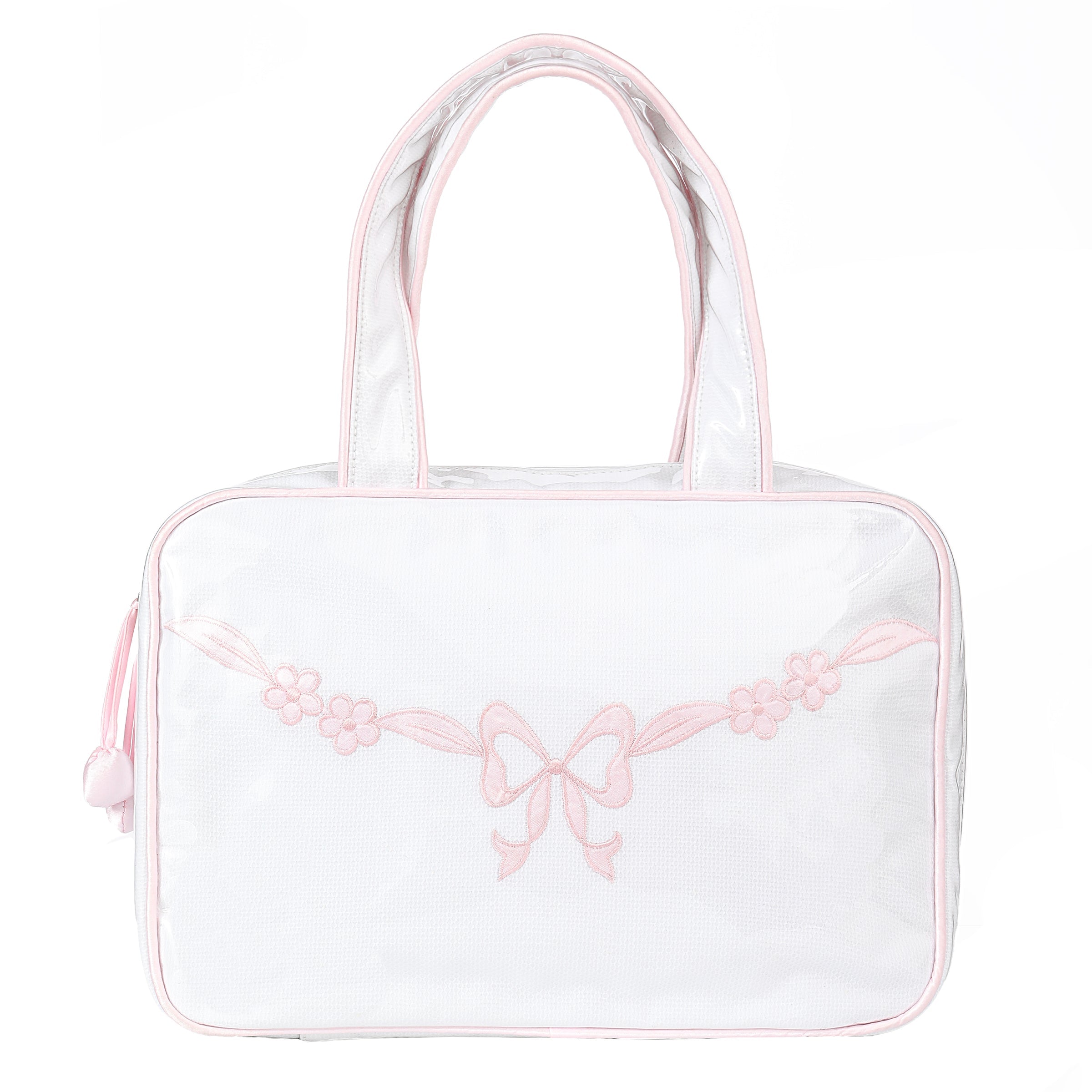 FLORAL BOW HANGING TRAVEL BAG