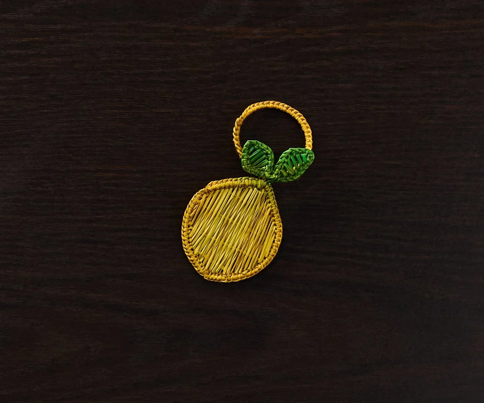 Lemon Napkin Ring – 3.5” Handwoven Iraca Palm – Artisan Summer Table Decor from Colombia - The Mayfair Hall