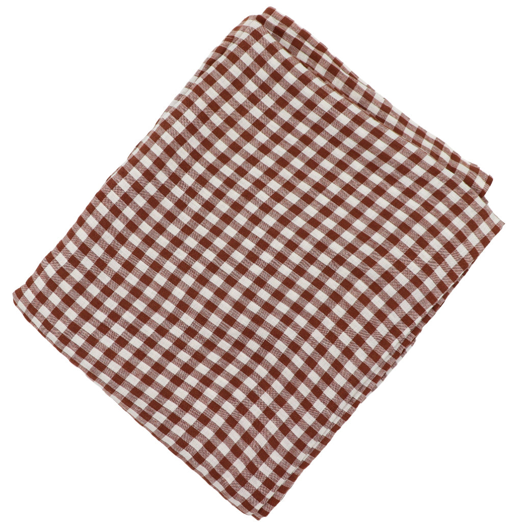 Pecan Plaid Tablecloth
