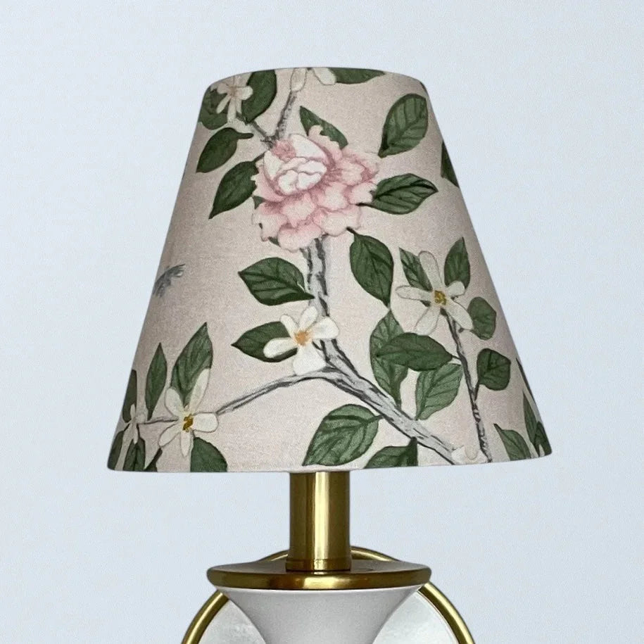 Chinoiserie Floral Sconce Shade in Elsie's Garden - The Mayfair Hall