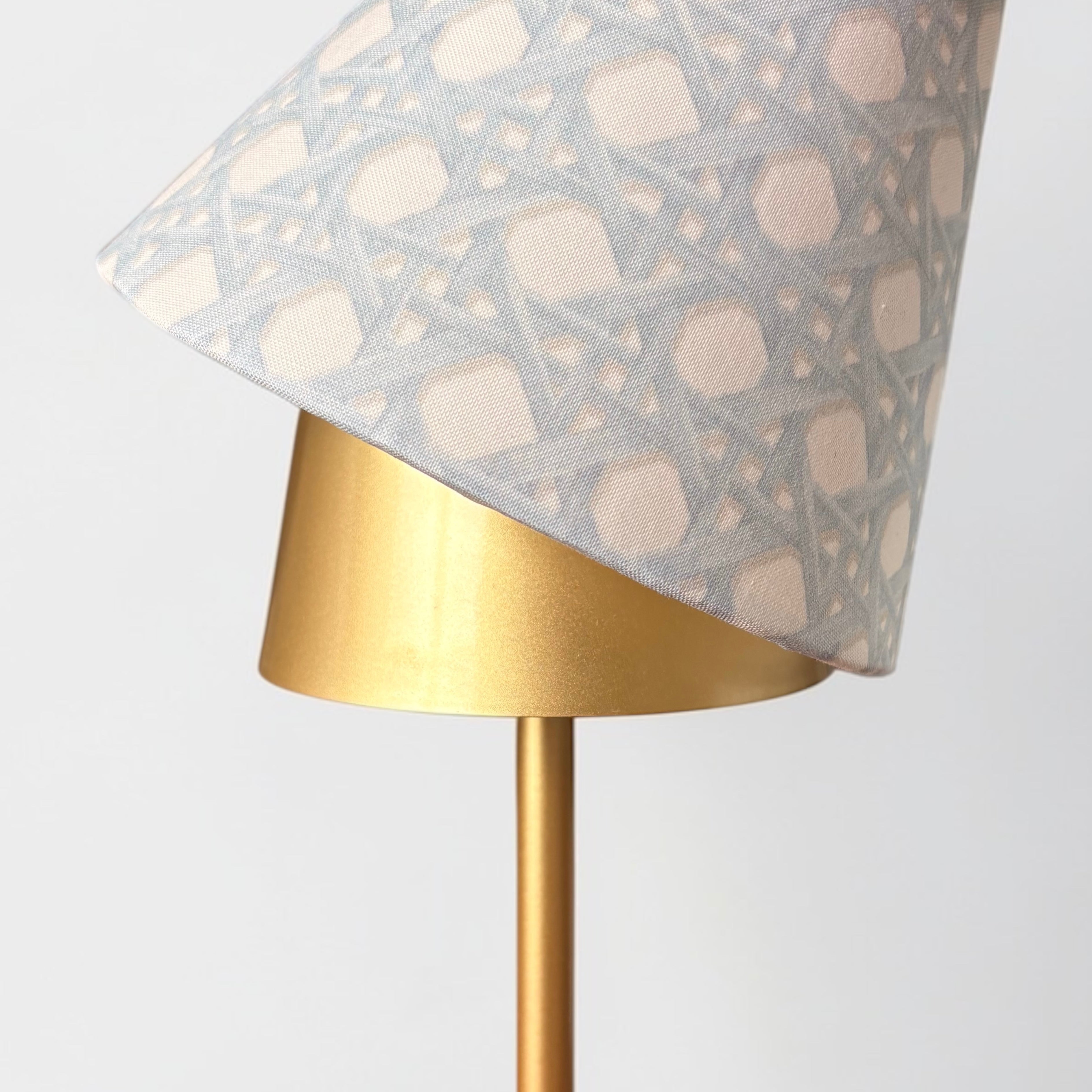 LED Lamp Shade Cover  | Blue Rattan