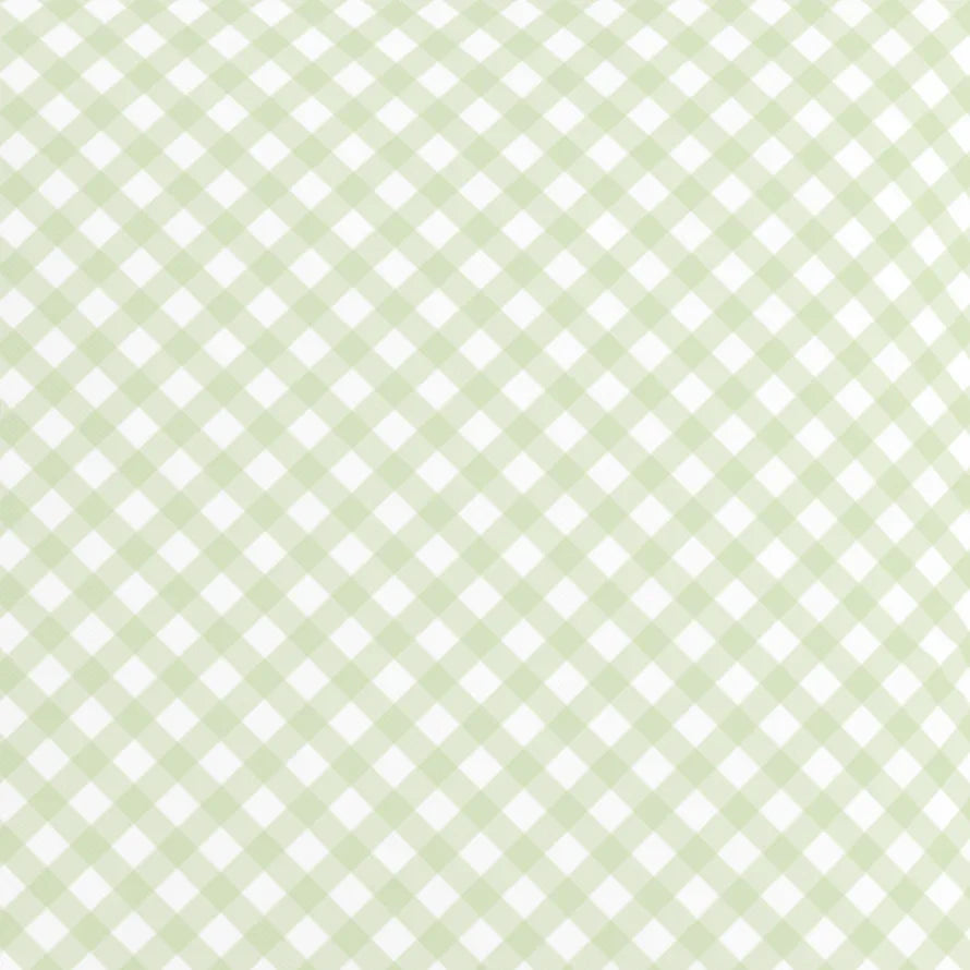 Green Check Pillow in Trellis - The Mayfair Hall