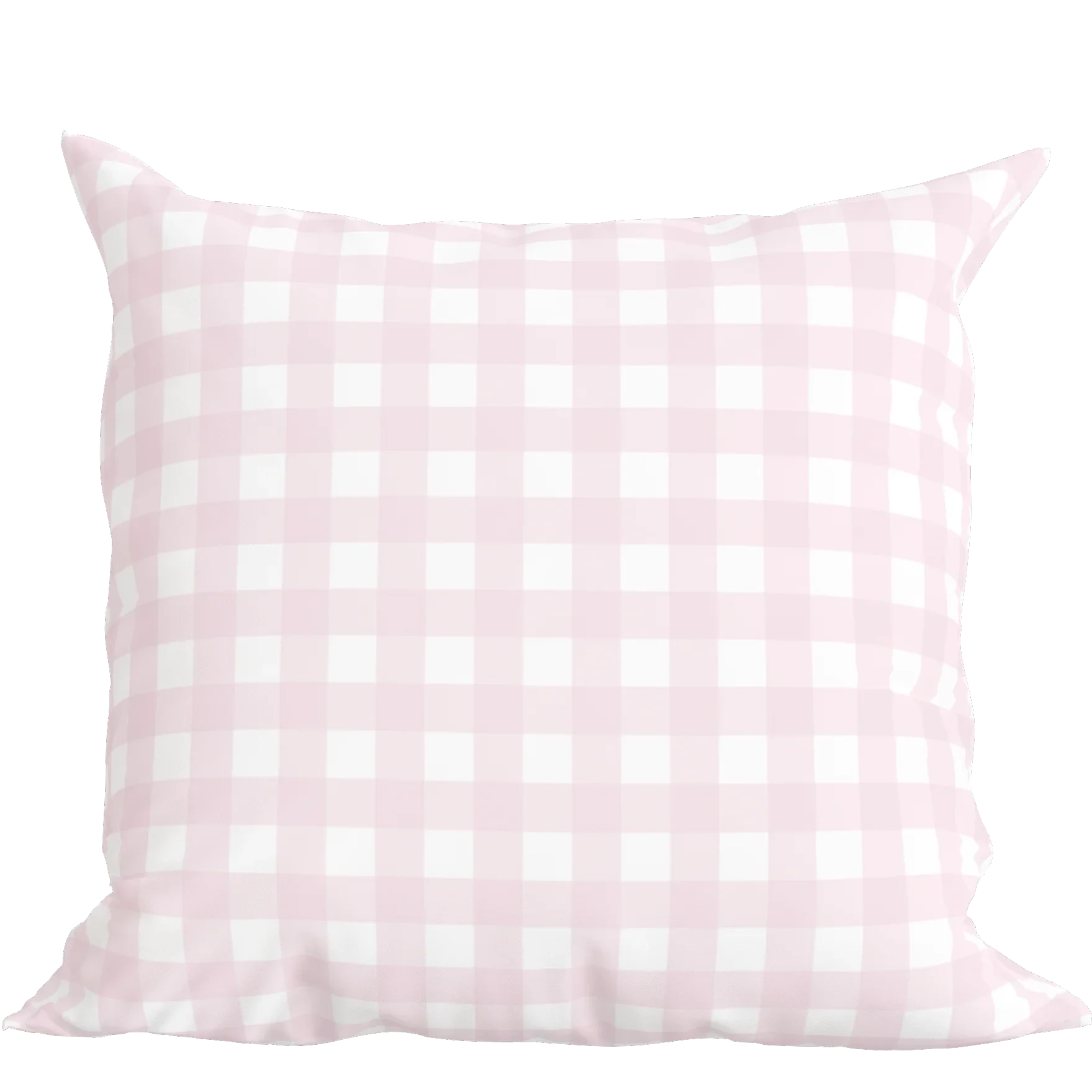 Classic Pink Check Pillow - The Mayfair Hall