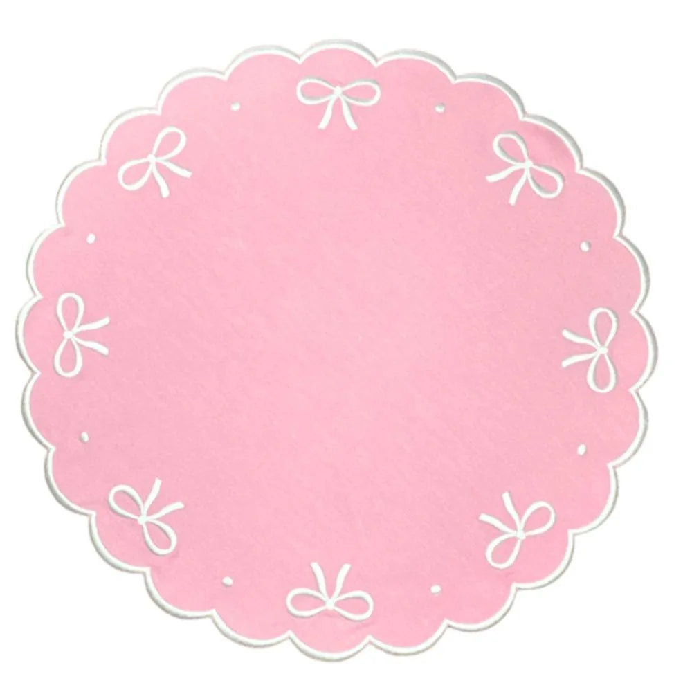 Flying Sheep Country Juliet Bows Placemat - Pink (Set of 4)