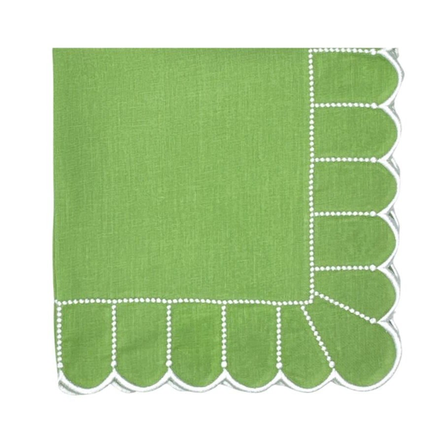 Studio Collection: Pippa Napkin - Green/White (Set of 4)