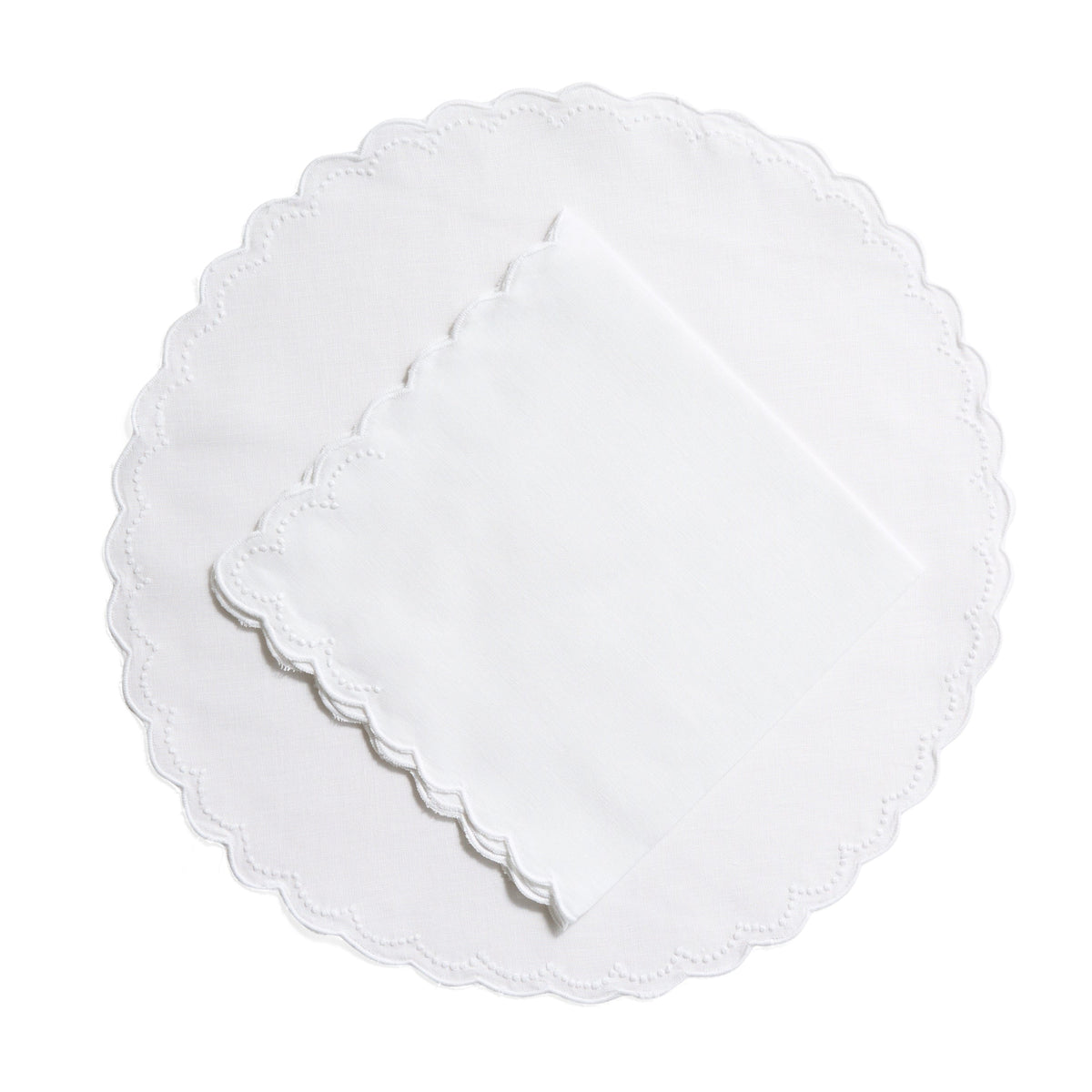Playa Blanca Linen Dinner Napkins by Isla Capricho — Set of 4