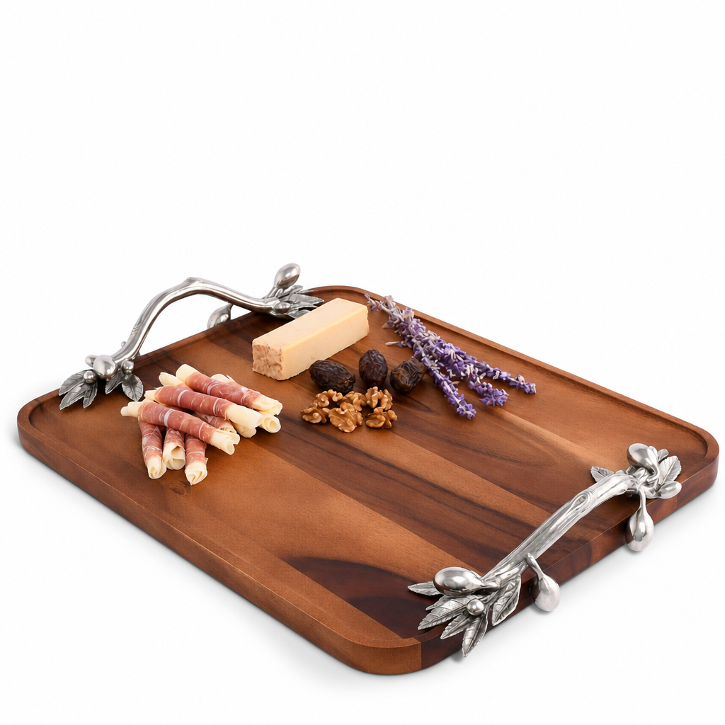 Olive Serving Tray Acacia-Rectangular