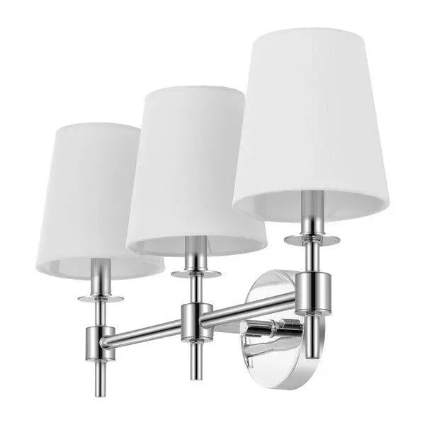Davielle Iron Wall Sconce in Chrome - The Mayfair Hall
