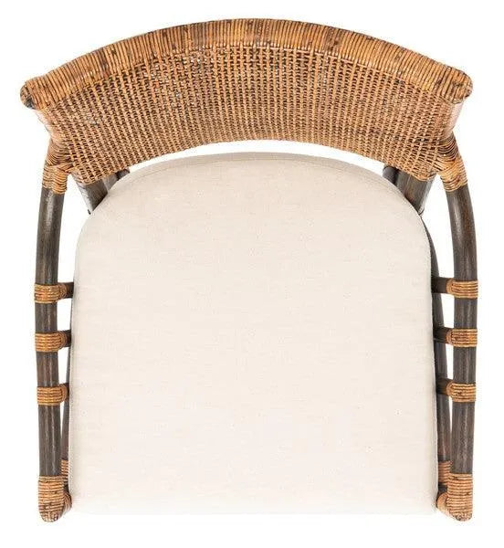Safavieh Donatella Natural-Black Rattan Chair