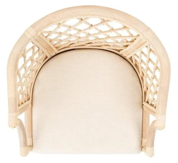 Carlotta Wood Arm Chair in Natural - The Mayfair Hall