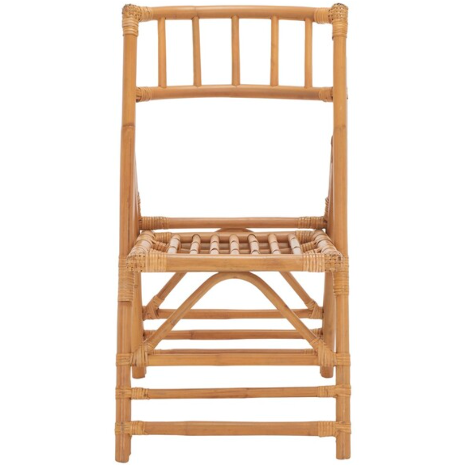 Maja Rattan Folding Accent Chair in Honey (Set of 2)