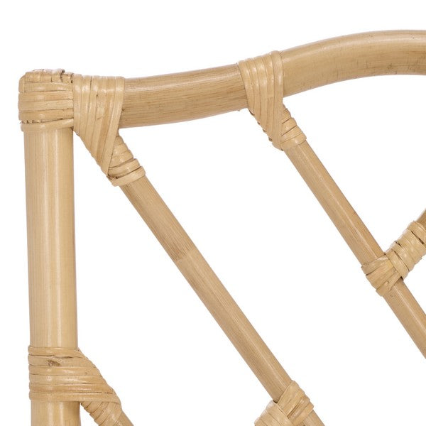 Chadale Rattan Dining Chair in Natural with Cream Cushion