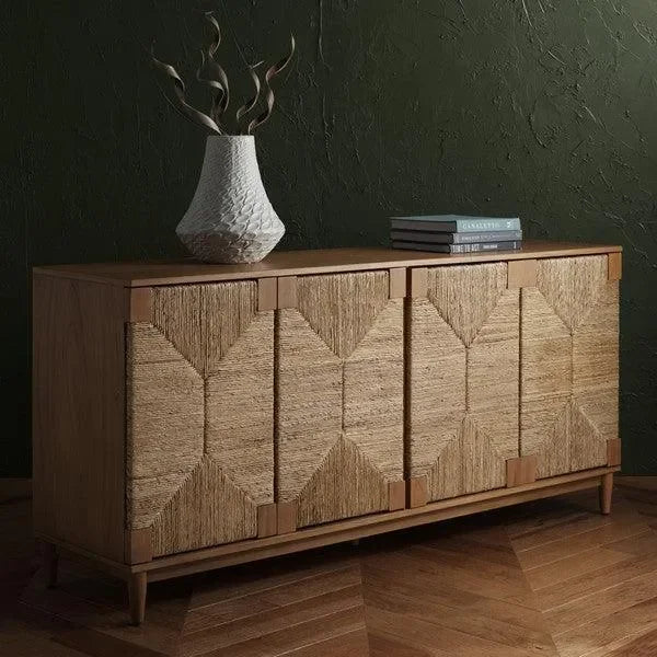 Safavieh Roseanne Natural Banana Stem Sideboard