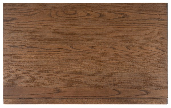 Zeus 3 Drawer Wood Chest in Medium Oak