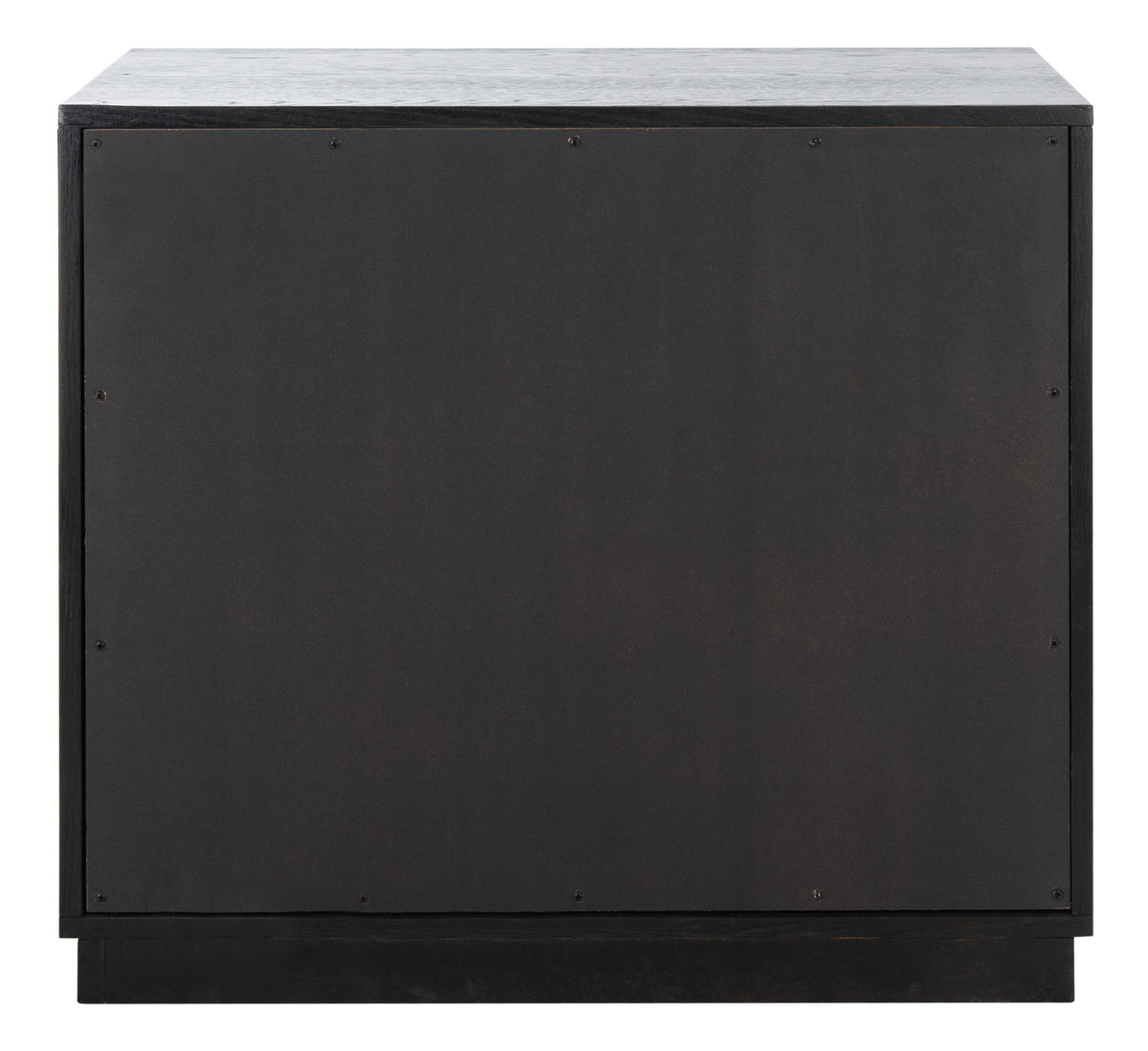 Zeus 3 Drawer Wood Chest in Black