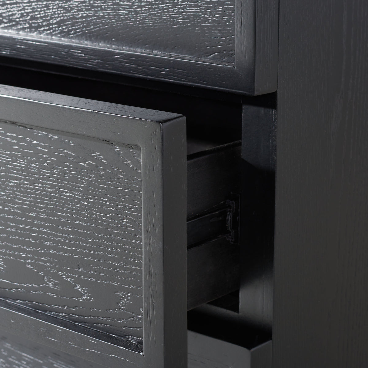 Zeus 3 Drawer Wood Chest in Black