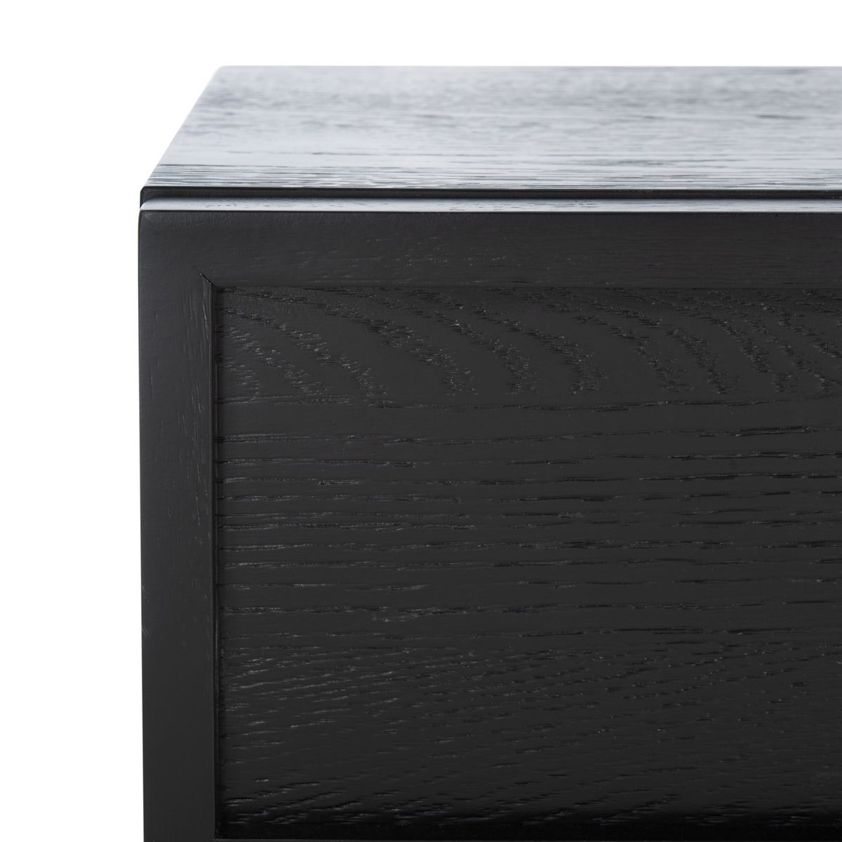 Zeus 3 Drawer Wood Chest in Black