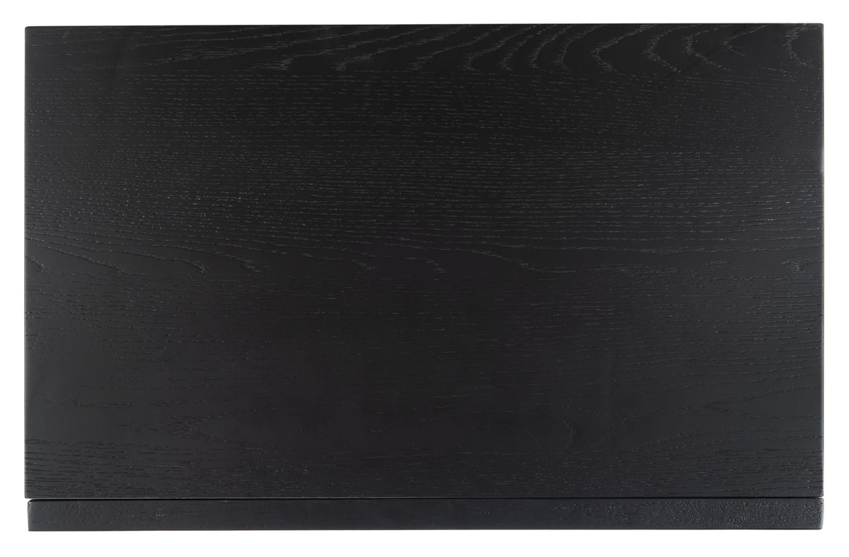 Zeus 3 Drawer Wood Chest in Black