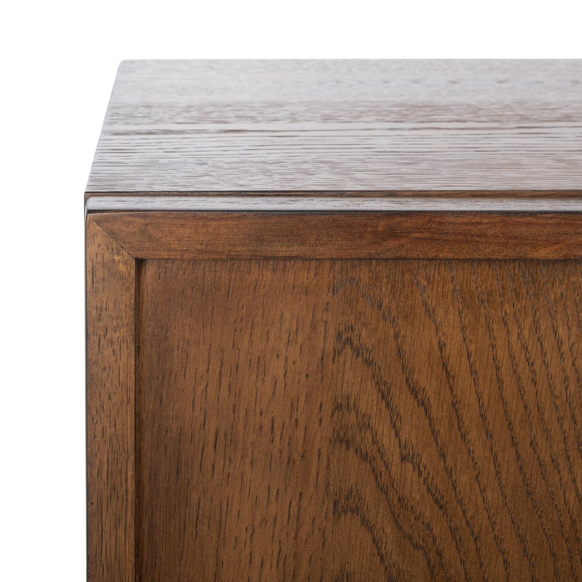 Zeus 4 Door Wood Sideboard And TV Stand in Medium Oak