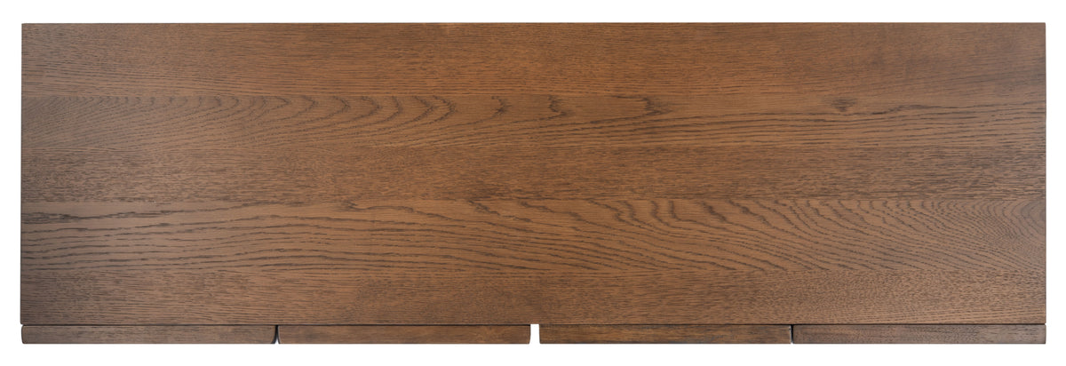 Zeus 4 Door Wood Sideboard And TV Stand in Medium Oak