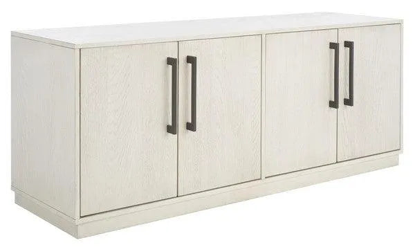 Safavieh Mallory White Wash Media Stand