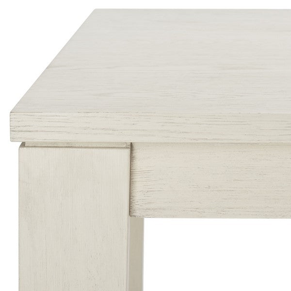 Deirdra White Washed Wood Rectangle Dining Table - The Mayfair Hall