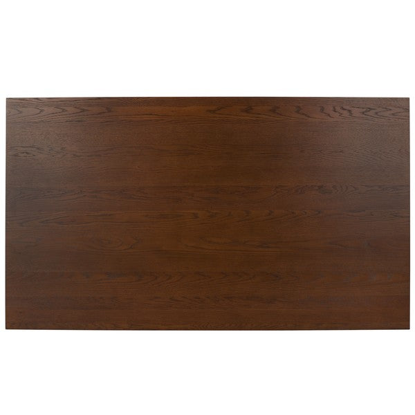 Deirdra Medium Oak Wood Rectangle Dining Table - The Mayfair Hall