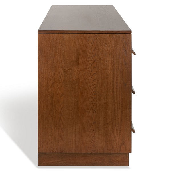 Deirdra Medium Oak 6-Drawer Wood Dresser - The Mayfair Hall