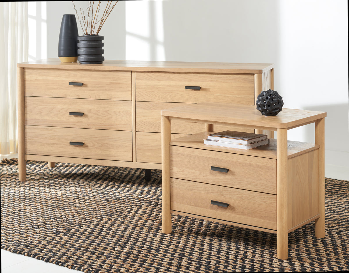 Jaylessa Wood Nightstand in Natural