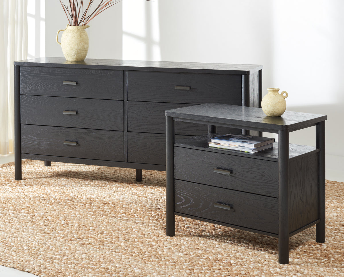 Jaylessa Wood Dresser in Black