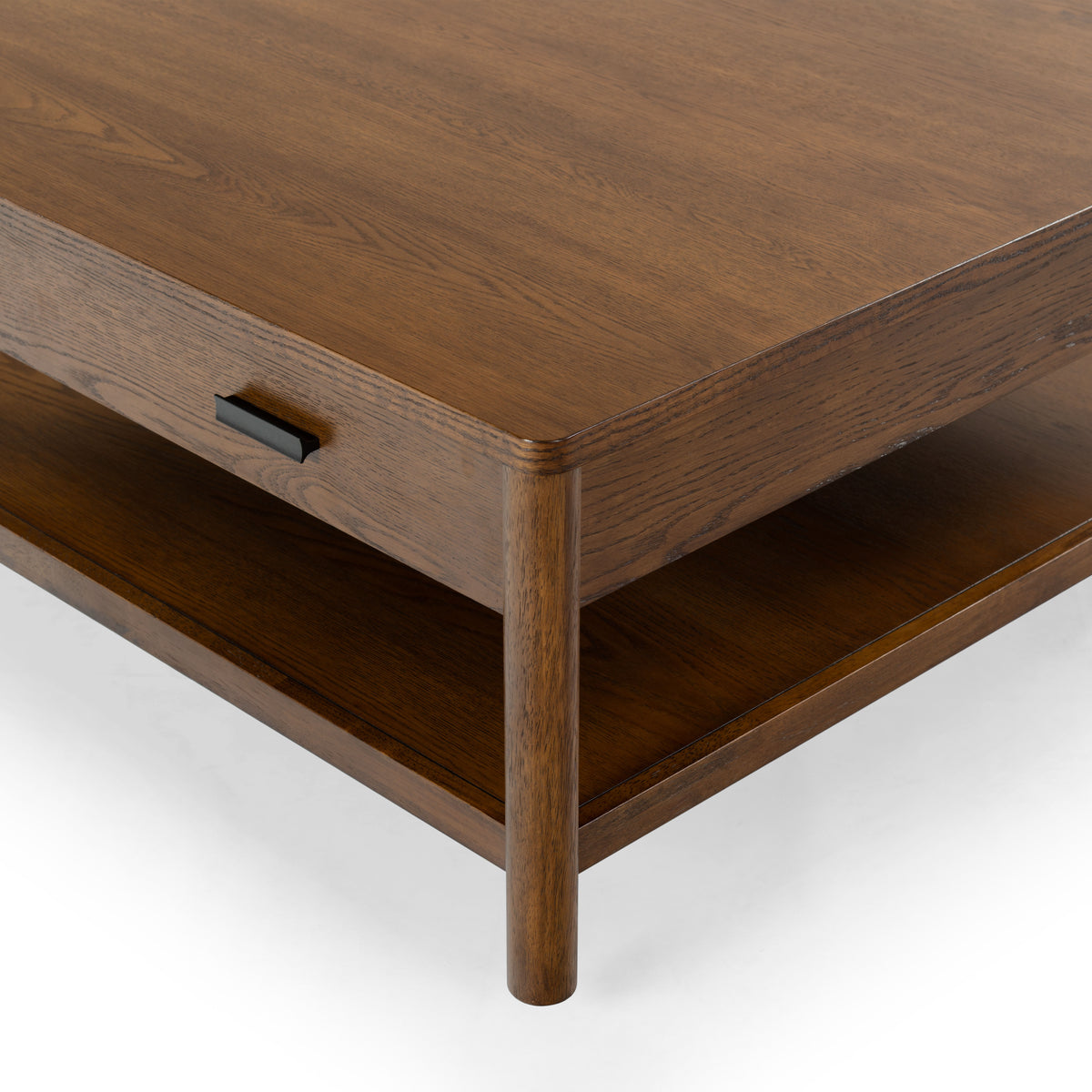 Jaylessa Wood 1 Drawer Coffee Table in Medium Oak