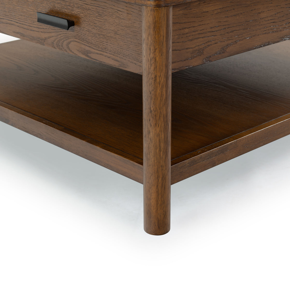 Jaylessa Wood 1 Drawer Coffee Table in Medium Oak