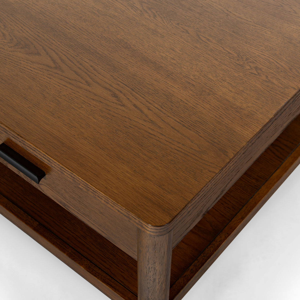 Jaylessa Wood 1 Drawer Coffee Table in Medium Oak