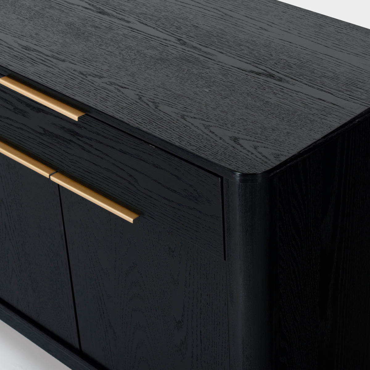 Gabrietta 2 Drawer Wood Sideboard And TV Stand in Black