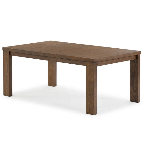 Desmond Extendable Wood Dining Table in Medium Oak
