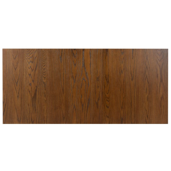 Desmond Extendable Wood Dining Table in Medium Oak