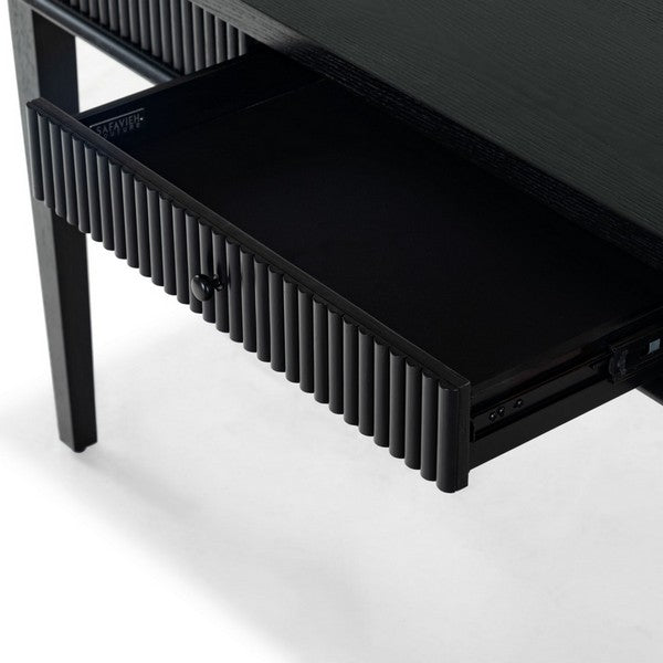 Shelbie Wood Desk in Black
