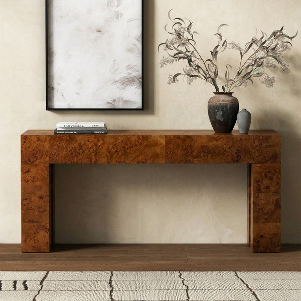 Betharose Burl Wood Console Table - Thumbnail 5