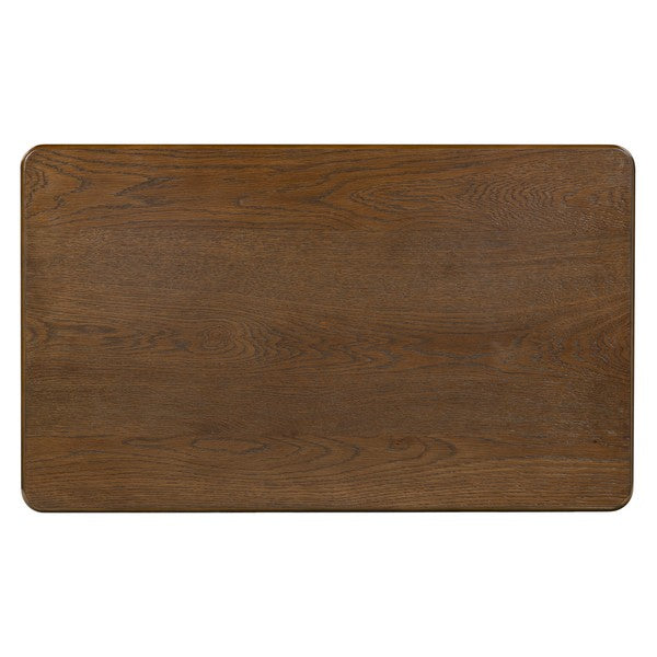 Hannaleigh Wood Nightstand with 2 Drawer in Dark Walnut