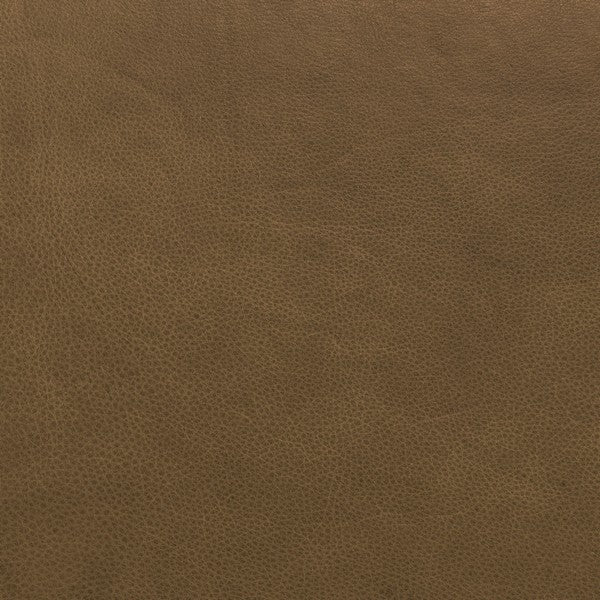 Ellyn Leather L-shaped Sectional in Dark Olive