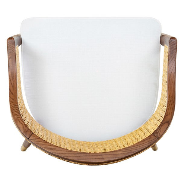 Rogue Rattan Dining Chair in Walnut and Natural