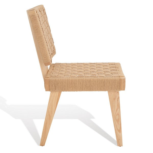 Susanne Natural Woven Dining Chair (Set of 2) - The Mayfair Hall