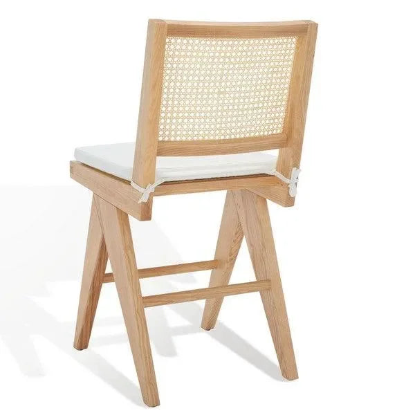 Colette Wood Counter Stool in Natural - The Mayfair Hall