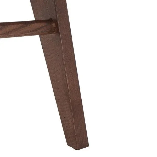 Colette Wood Counter Stool in Walnut - The Mayfair Hall