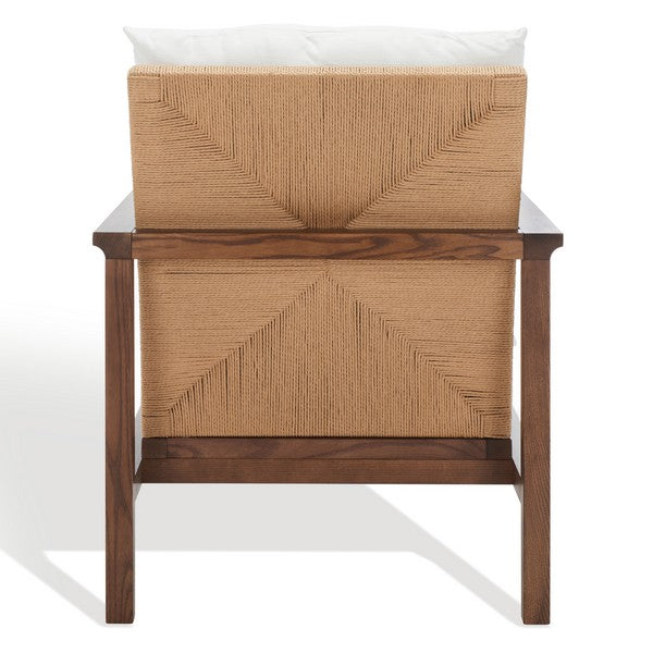 Emmalee Walnut/Natural Cord Back Accent Chair - The Mayfair Hall
