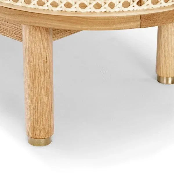 Safavieh Dolly Natural/Grey Cane And Wood Storage Bench