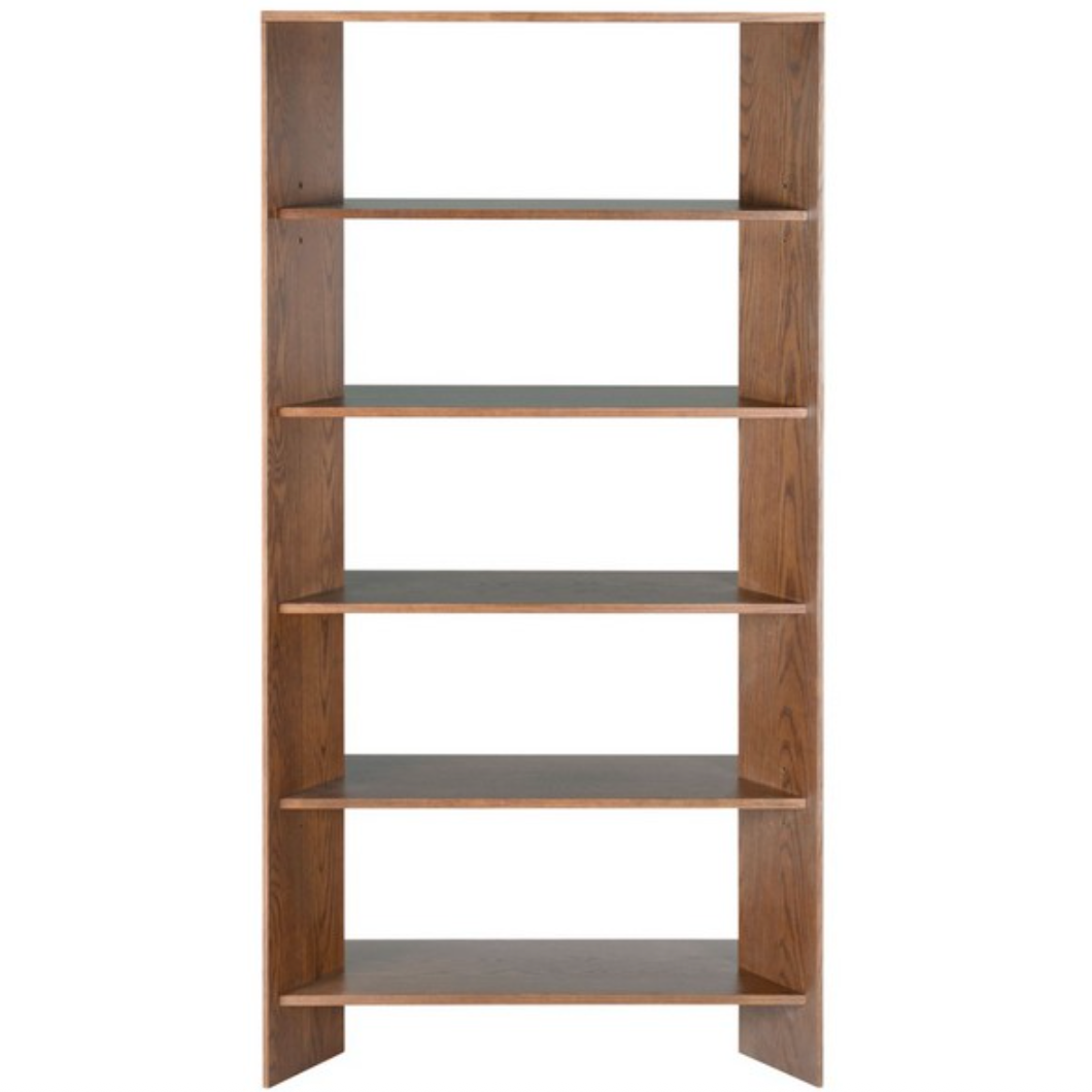 Norrington Wood 5 Shelf Bookshelf in Walnut