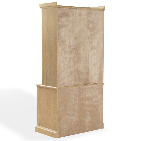 Haylina 4 Shelf Wood Bookcase in Natural