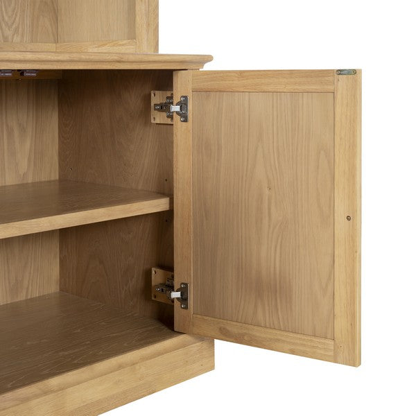 Haylina 4 Shelf Wood Bookcase in Natural