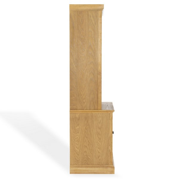 Haylina 4 Shelf Wood Bookcase in Natural